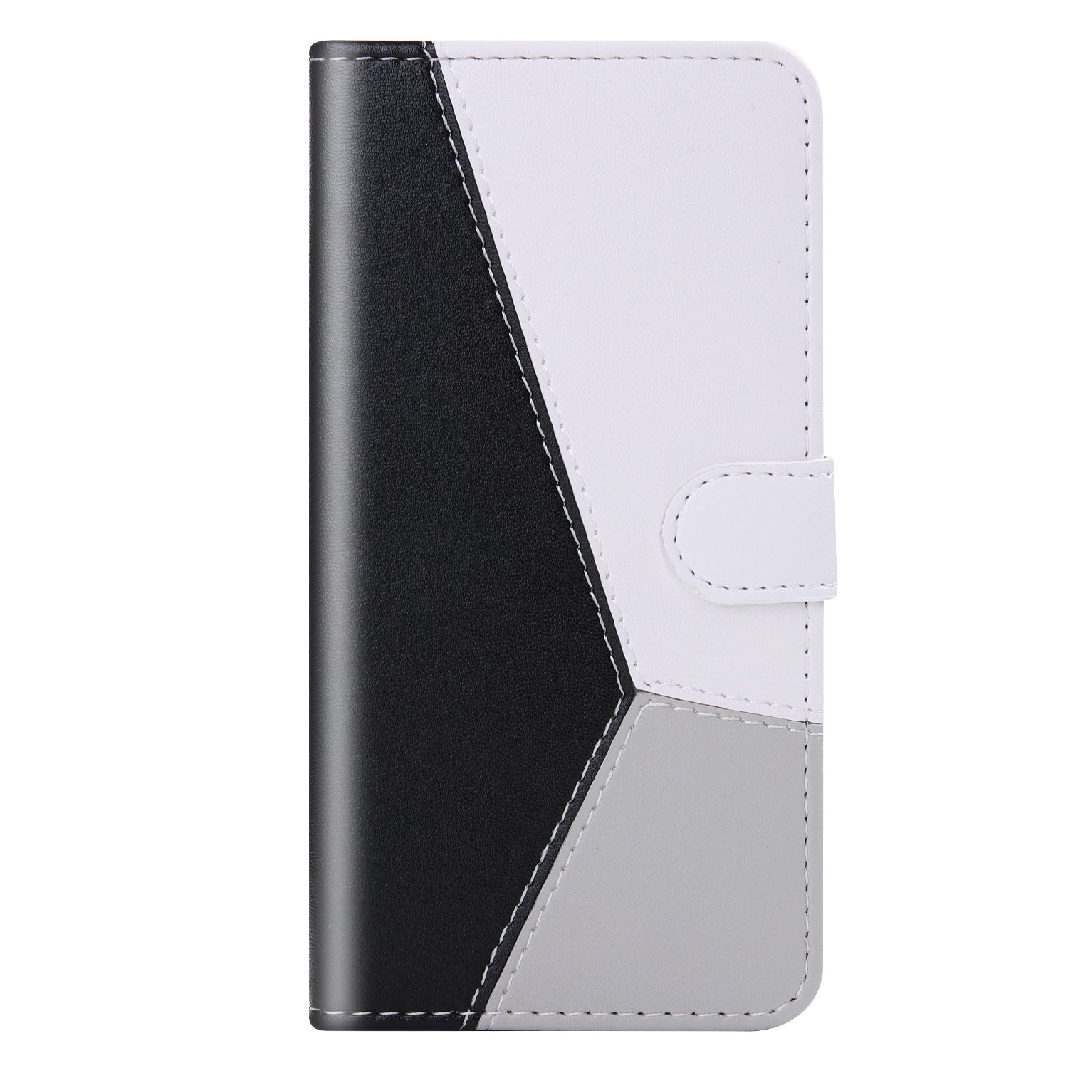 Tricolor PU Leather with Stand Case for Samsung Galaxy S20 FE 4G/FE 5G/S20 Lite/S20 FE 2022 - Black/White/Grey Tricolor PU Leather with Stand Case for Samsung Galaxy S20 FE 4G/FE 5G/S20 Lite/S20 FE 2022 - Black/White/Grey